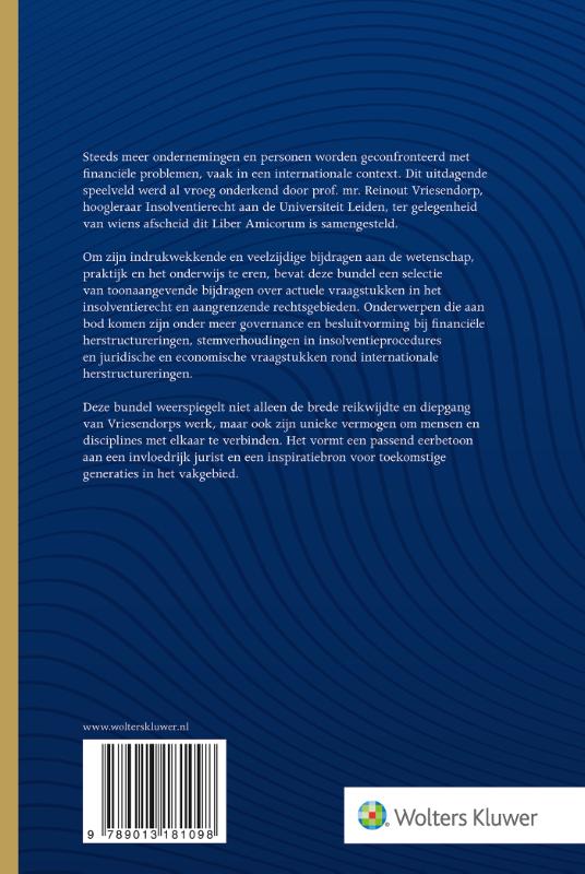 Achterkant van Insolventie in context: een eerbetoon aan prof. Reinout Vriesendorp