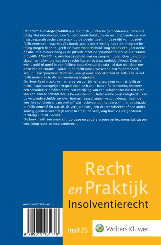 Achterkant van Ongerechtvaardigde verrijking en insolventie