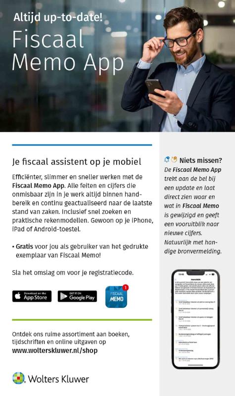 Achterkant van Fiscaal Memo januari 2026