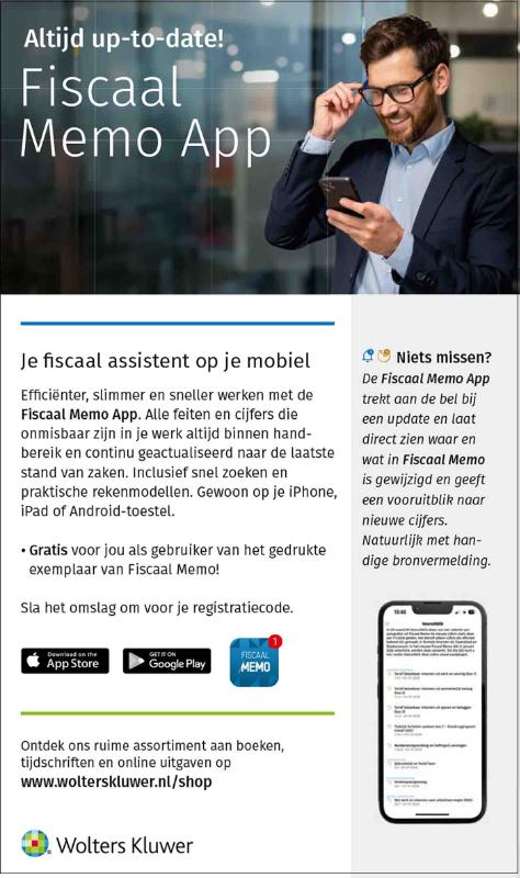 Achterkant van Fiscaal Memo juli 2026