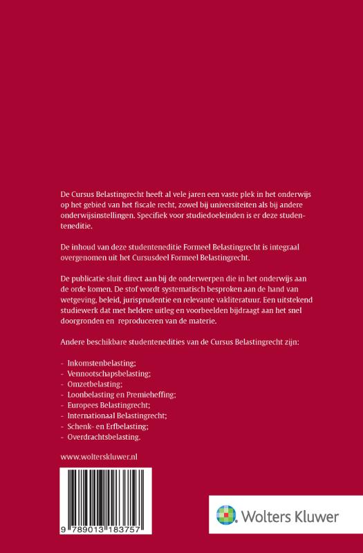 Achterkant van Studenteneditie 2026-2027