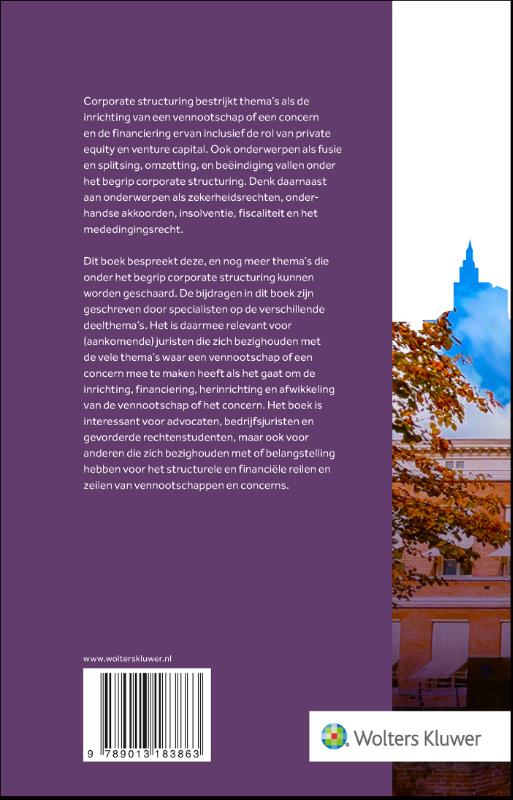 Achterkant van Corporate structuring