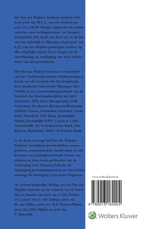 Achterkant van The compatibility of awarding management incentives