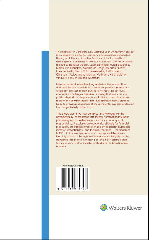 Achterkant van Towards a New Investor Image