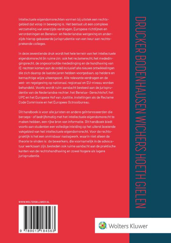 Achterkant van Kort begrip van het intellectuele eigendomsrecht