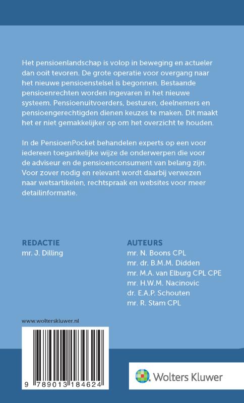 Achterkant van PensioenPocket 2026