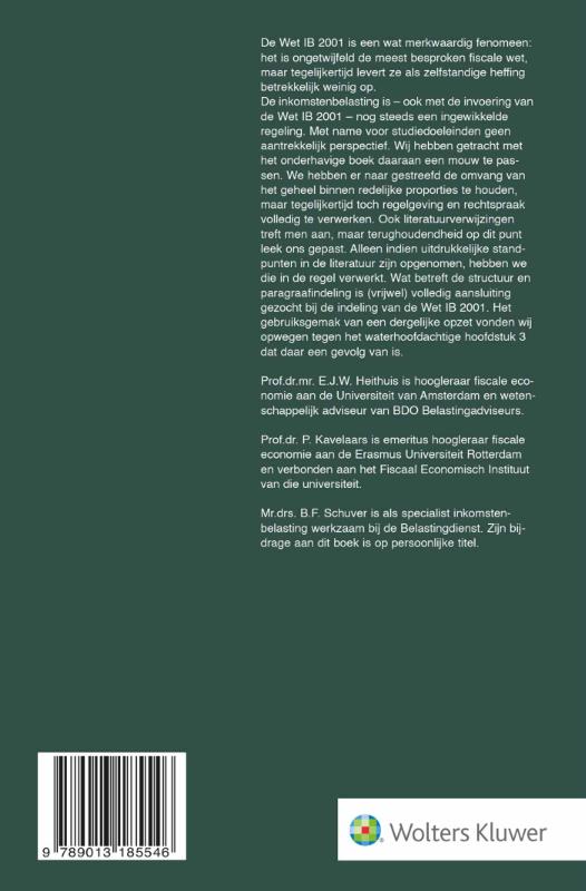 Achterkant van Inkomstenbelasting
