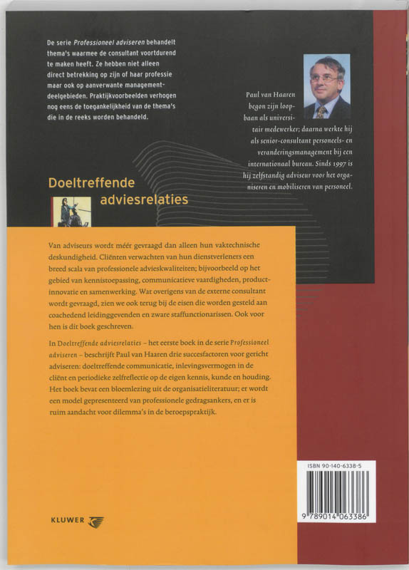 Achterkant van Doeltreffende adviesrelaties