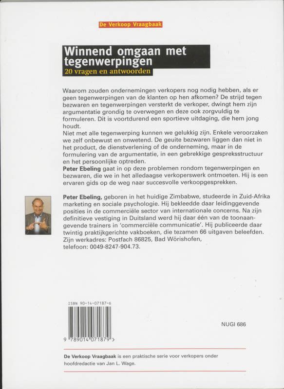 Achterkant van Winnend omgaan met tegenwerpingen