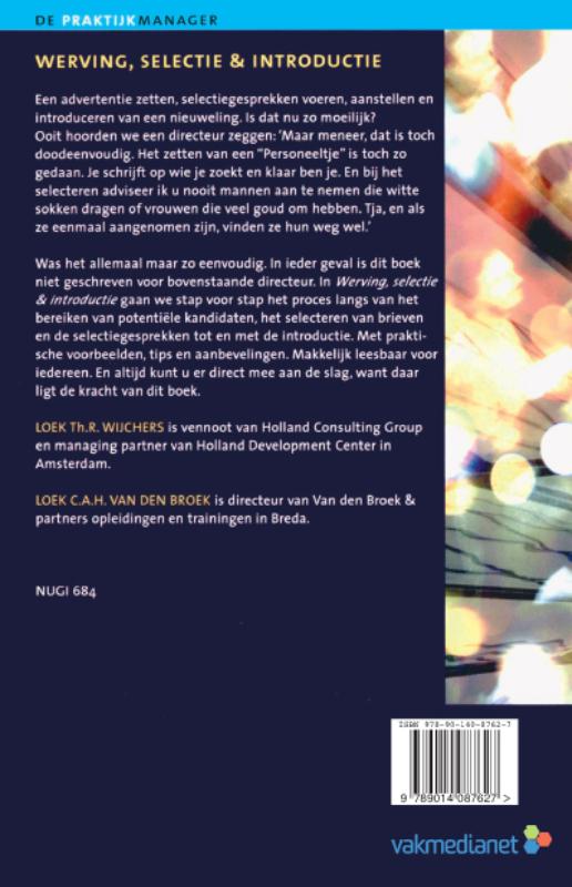 Achterkant van Werving selectie en introductie