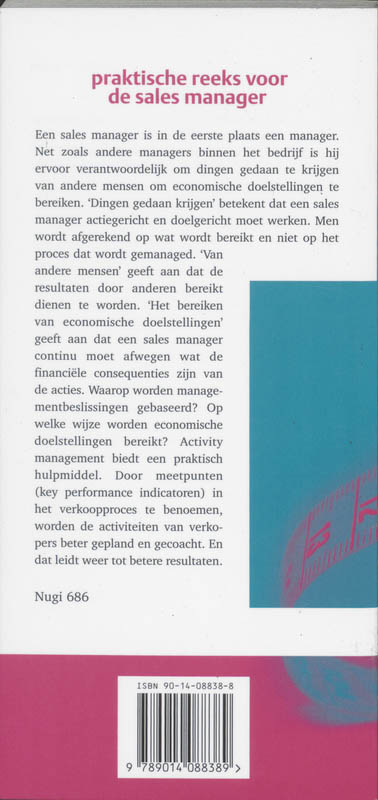 Achterkant van 23 Meetpunten voor activity management