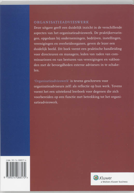 Achterkant van Organisatieadvieswerk