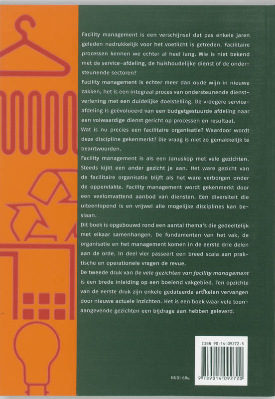 Achterkant van De vele gezichten van facility management