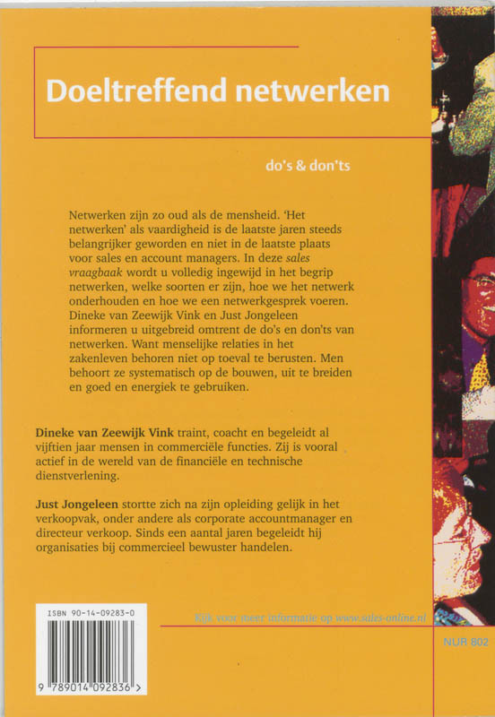 Achterkant van Doeltreffend netwerken