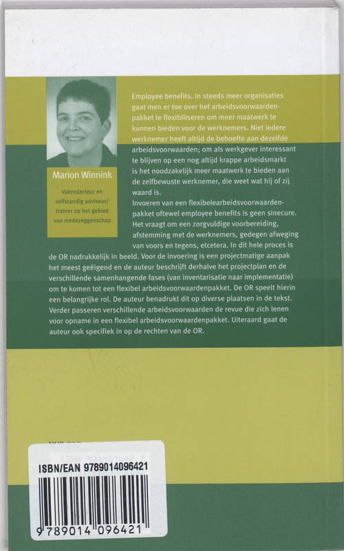 Achterkant van OR en employee benefits