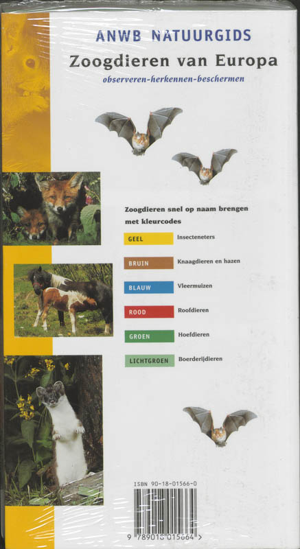 Achterkant van Zoogdieren van Europa
