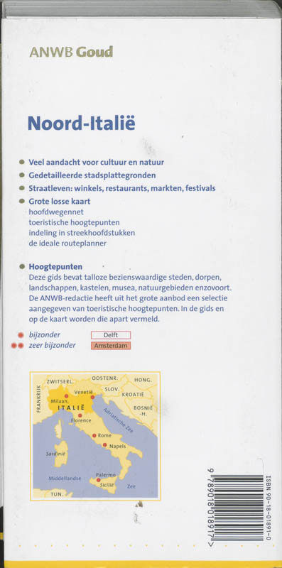 Achterkant van Noord-Italië