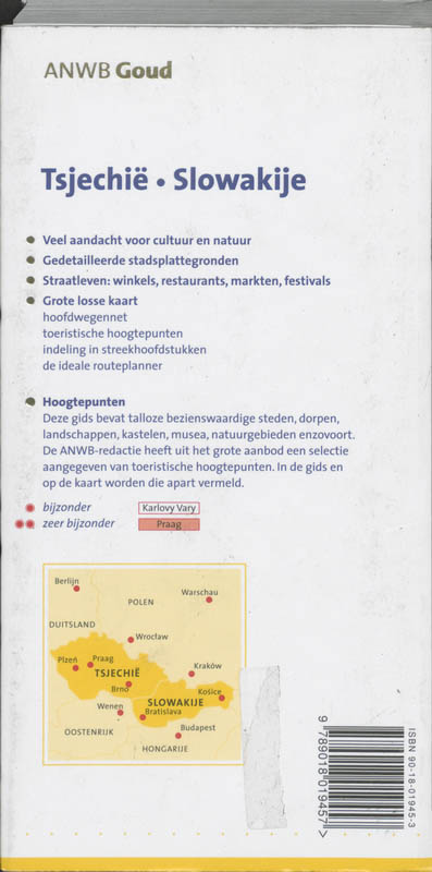 Achterkant van Tsjechië Slowakije