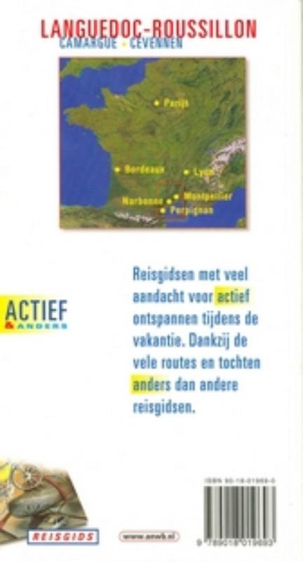 Achterkant van Languedoc-Roussillion Camargue