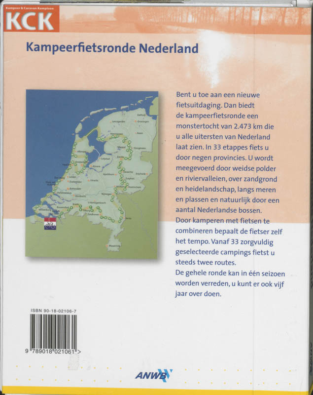 Achterkant van KCK-Kampeerfietsronde Nederland