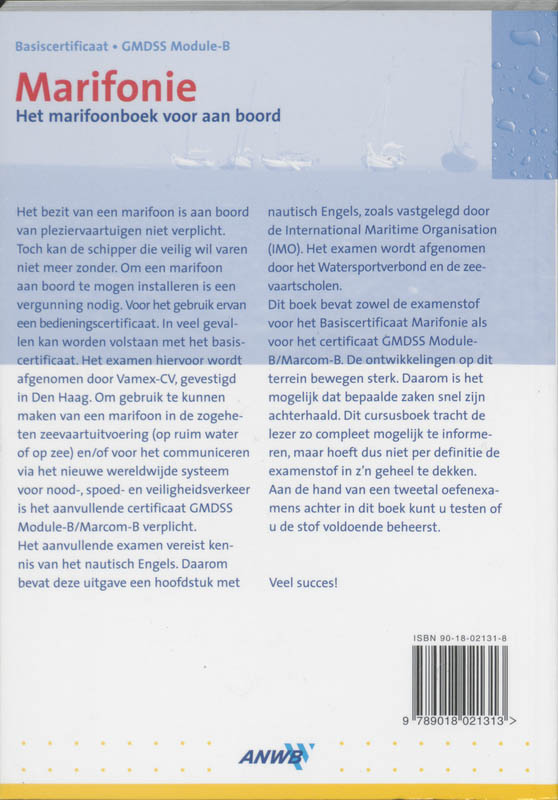 Achterkant van Cursusboek Marifonie