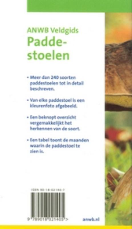 Achterkant van Paddestoelen van NoordWest-Europa