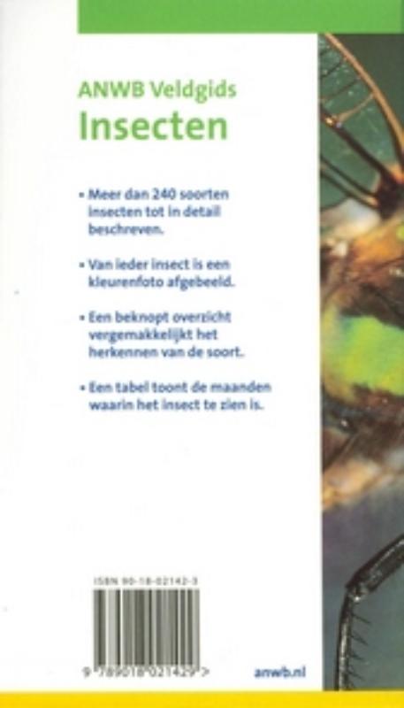 Achterkant van Insecten van NoordWest-Europa