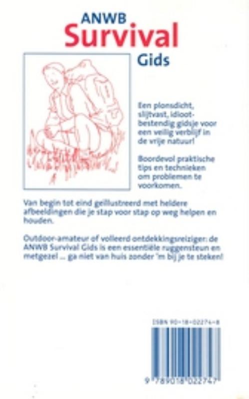 Achterkant van ANWB survivalgids