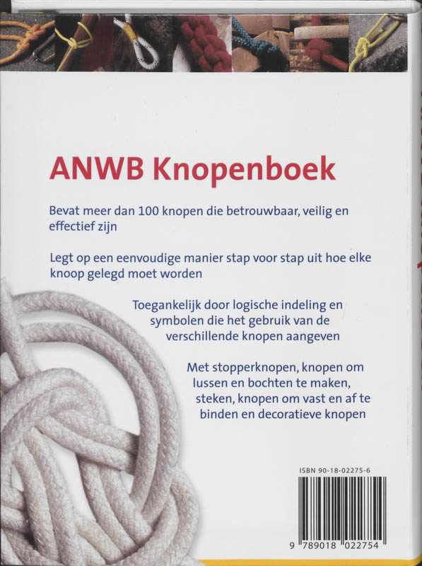Achterkant van ANWB knopenboek