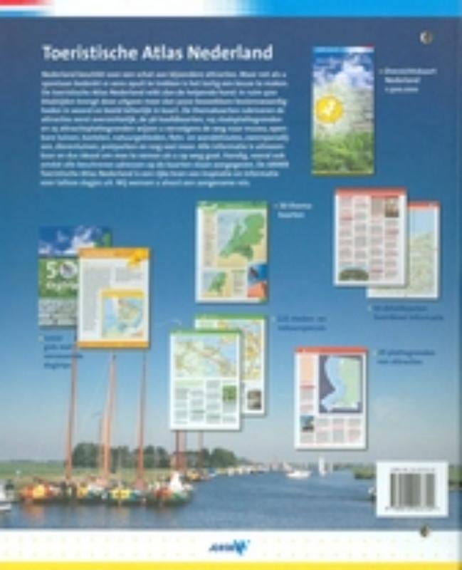 Achterkant van Toeristische atlas Nederland