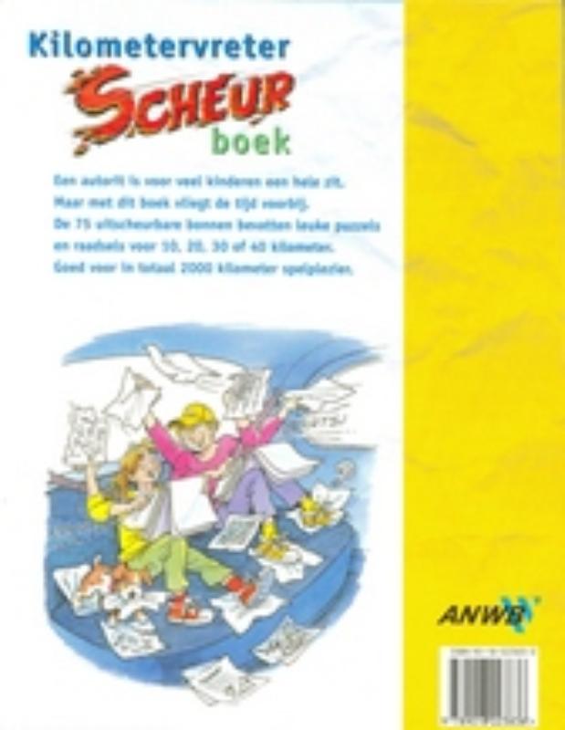 Achterkant van Kilometervreter Scheurboek