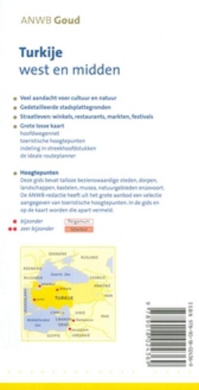 Achterkant van Turkije West en Midden