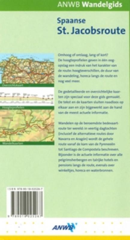 Achterkant van Spaanse St. Jacobsroute