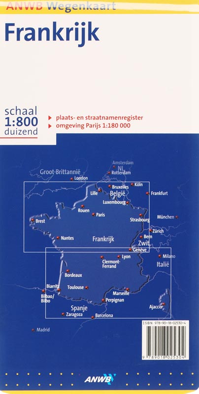Achterkant van Frankrijk
