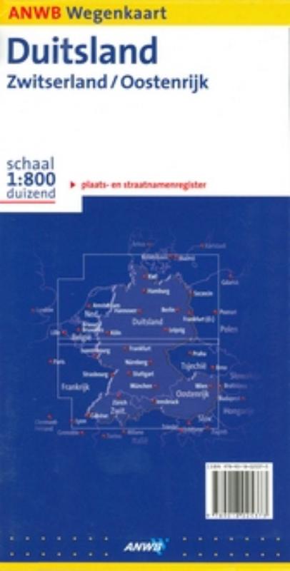 Achterkant van Duitsland, Zwitserland, Oostenrijk