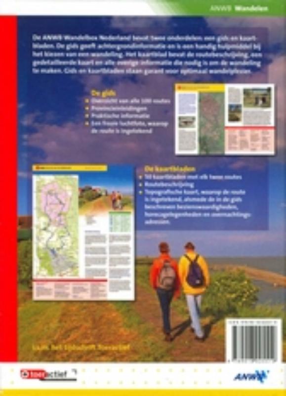 Achterkant van Wandelroutebox Nederland