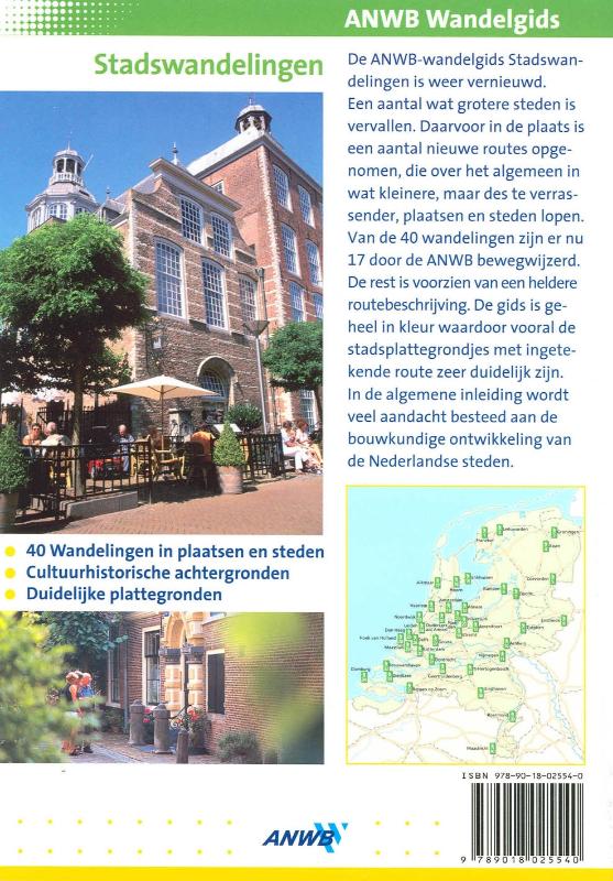 Achterkant van Stadswandelingen Nederland