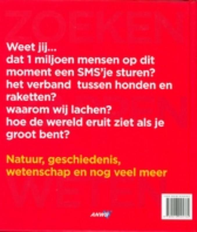 Achterkant van Zoeken, Zappen, Weten