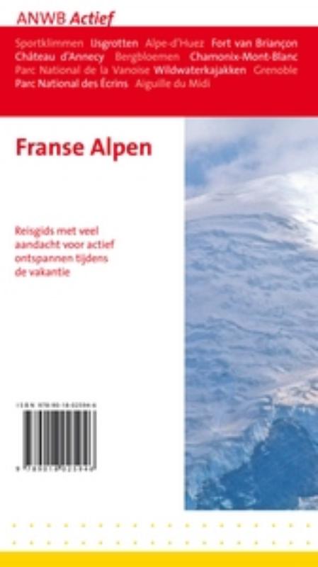 Achterkant van Franse Alpen