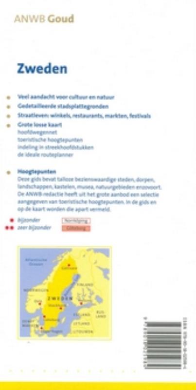 Achterkant van Zweden
