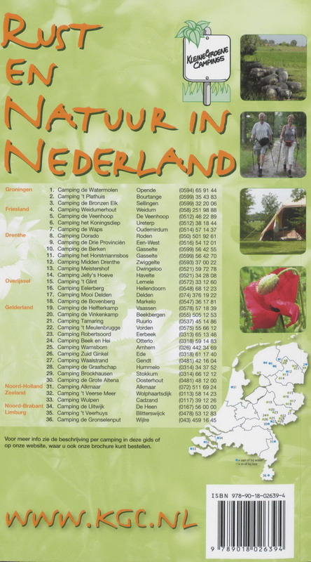 Achterkant van Kleine campings 2008