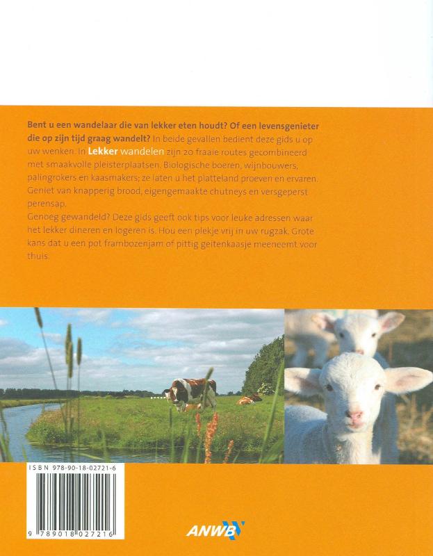 Achterkant van Lekker wandelen