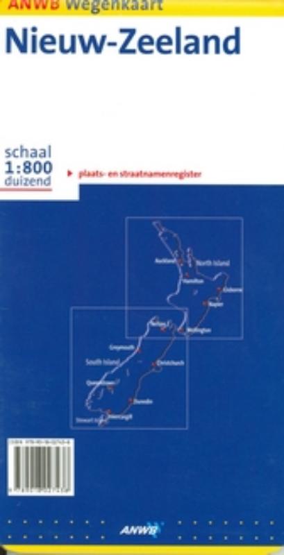 Achterkant van Nieuw Zeeland