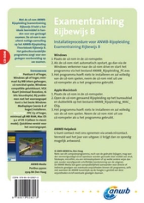 Achterkant van Examentraining Rijbewijs B