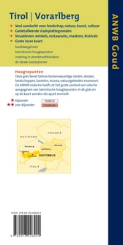 Achterkant van Tirol en Vorarlberg
