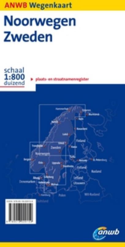 Achterkant van Noorwegen Zweden en Europa set