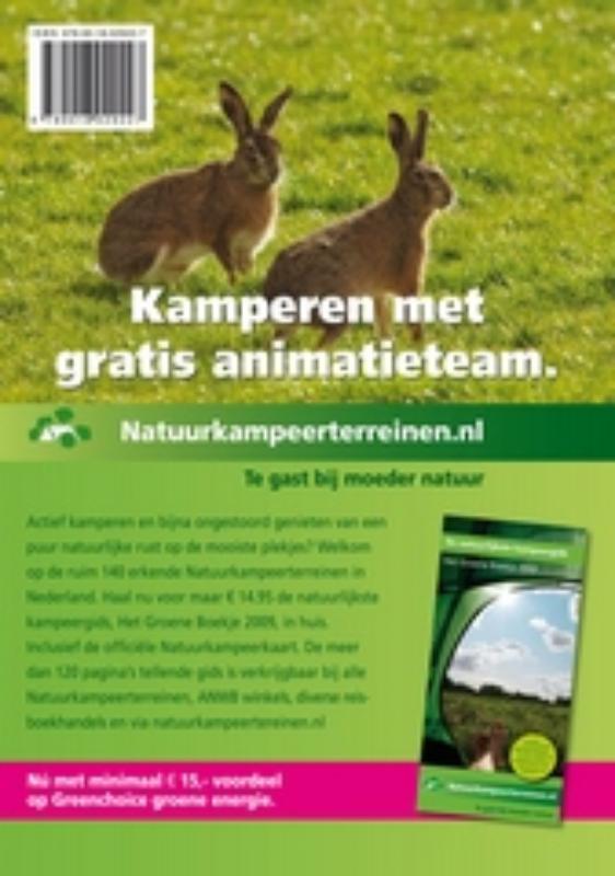 Achterkant van Groene vakantiegids Frankrijk