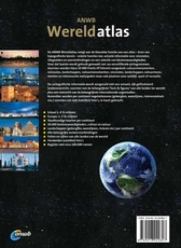 Achterkant van ANWB wereldatlas