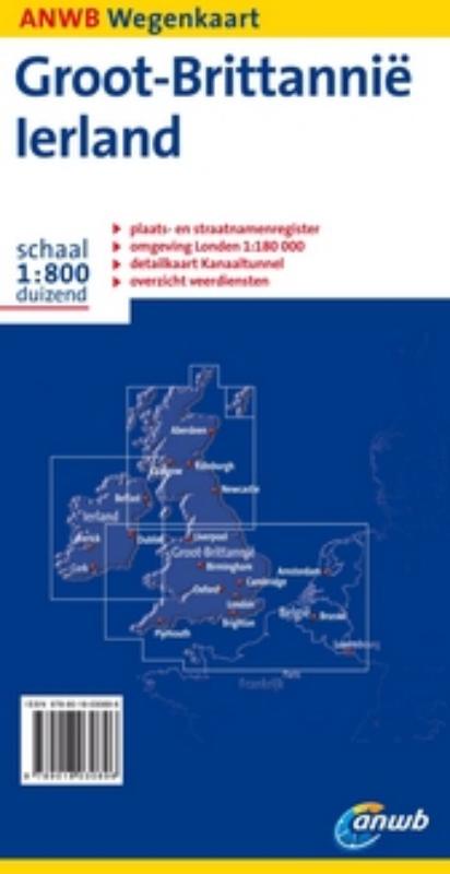 Achterkant van Groot-Brittannië en Ierland