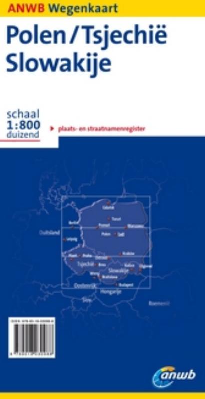 Achterkant van Polen Tsjechië Slowakije